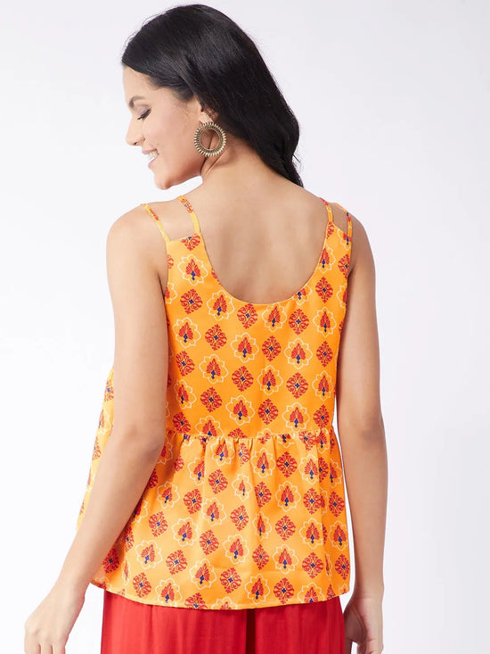 Kasturi Digital Printed Sleeveless Top