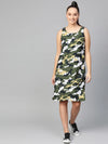 Military Tank Dress-ZL9001GREEN-XS