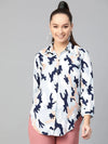 Military Shirt Top-ZL7004NAVY-XS