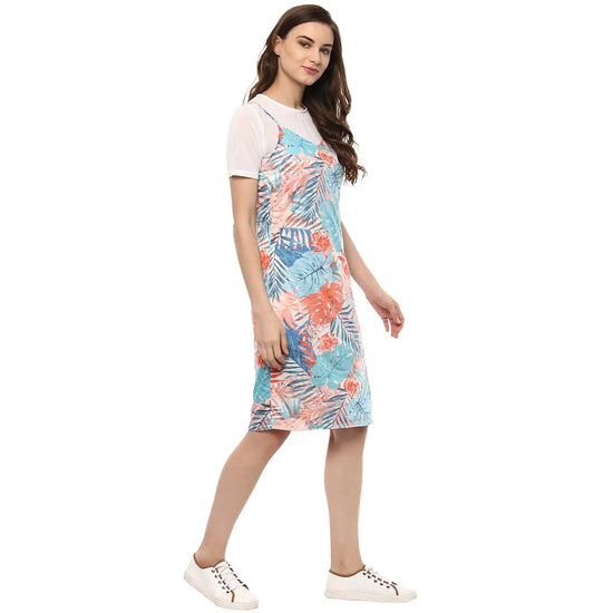 T-Shirt Look Printed Midi Dress