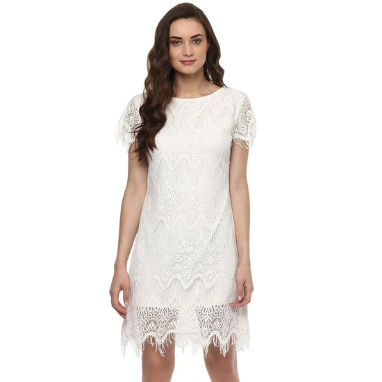 Lace Dress-LAZL8071-XS