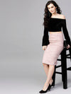 Suede Pencil Skirt