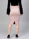 Suede Pencil Skirt