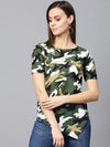 Military Front V-Cut Top-ZLL6140GRN-XS