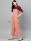 Color-Block Jumpsuit-ZLJS771-XS