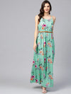 Floral Strappy Maxi Dress