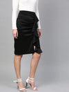 Solid Ruffle Skirt