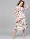 Floral Printed Chiffon Dress