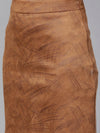 Suede A-Line Skirt