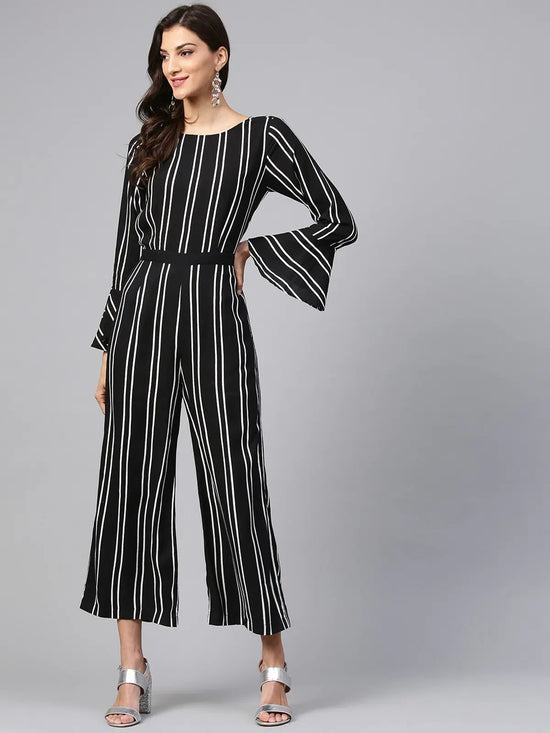 Vertical Stripes Monocromatic Jumpsuit