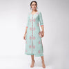 Allover Embroidered Pastel Semi-Festive Kurta