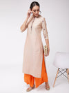 Embroidered Straight Fit Pastel Semi-Festive Kurta