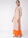 Embroidered Straight Fit Pastel Semi-Festive Kurta