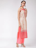 Border Embroidered Strappy Semi-Festive Kurta