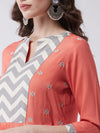 Printed Cowl Kurta