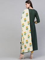 Foil Printed Kurta With Dupatta