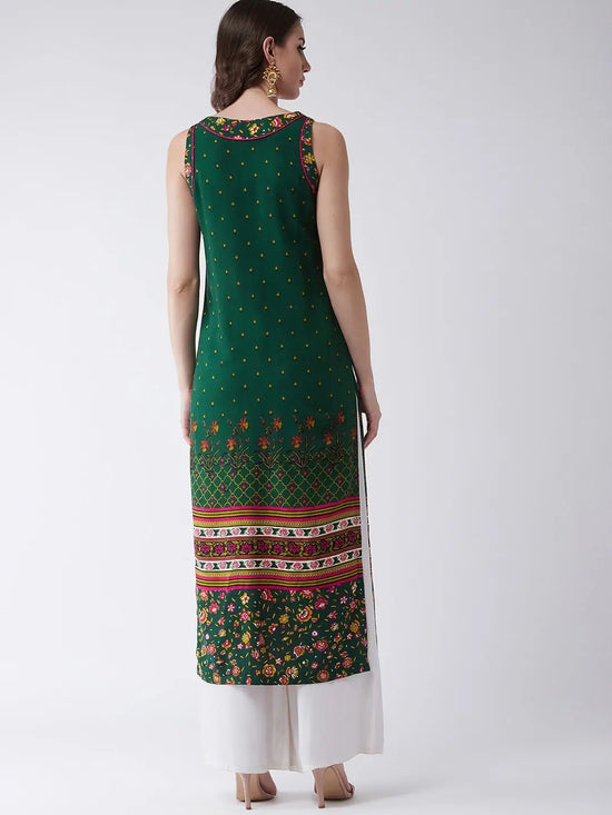 Mughal Printed Sleeveless Kurta-PK4326-S