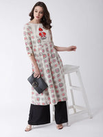 Embroidered Flared Kurta