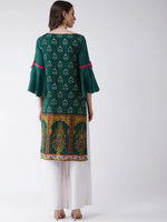 Mughal Printed Bell Sleeves Kurta