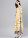 Embroidered Printed Kurta With Pants