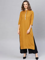 Embroidered Straight Kurta-PK4335-S