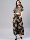 Block Printed Asymmetric Top With Skirt