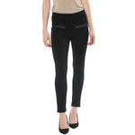 Zipper Detailed Jegging-PKB601BLK-S