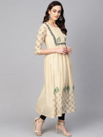 Block Printed Flared Kurta