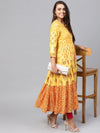 Tribal Print Flared Tiered Kurta