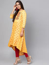 Tribal Print Yoke Kalidaar Kurta