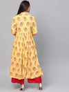 Tribal Print Flared Tassel Kurta