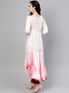 Ombre Floral Block Printed Kurta