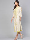 Printed Kurta With Bell Sleeves-PK4222-S