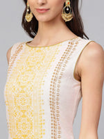 Sleeveless Printed Kurta