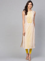 Sleeveless Printed Kurta