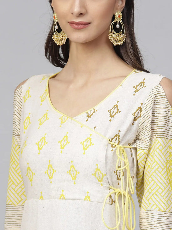 Printed Angarkha Kurta