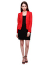 Red Solid Blazer