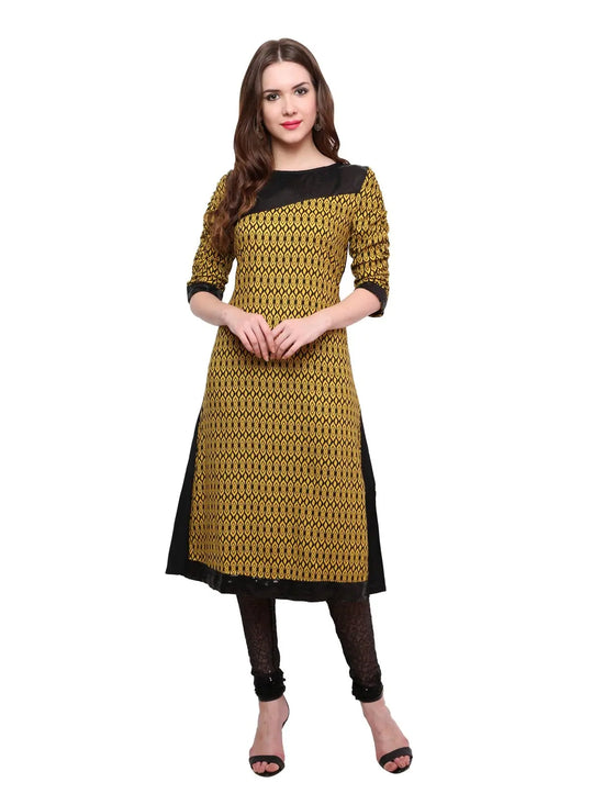 Pannkh Women's Black Sequin Kurti