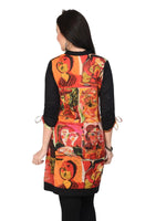 Casual 3/4 Sleeve Printed Kurti-Pk1002S