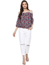 Pannkh Women's Floral Smoking Top