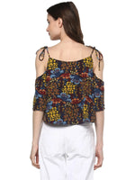 Pannkh Women's Floral Crop Top-PKT5139-XS