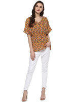 Pannkh Women's Floral Kaftan Top