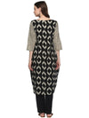 Pannkh Womens Indo Ikat Kurta