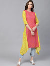 Pannkh Womens Quirky Dipped Kurta