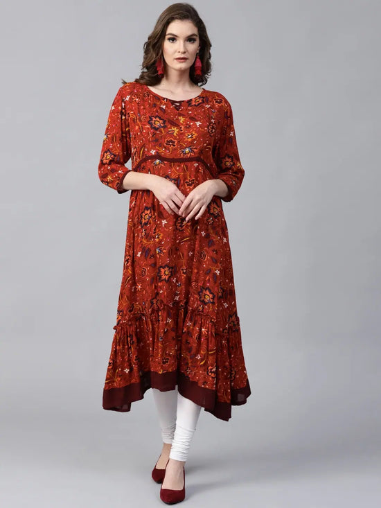 Pannkh Women's Long Boho Kurta