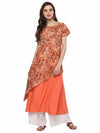 Pannkh Women's Floral Asymmetric Kurta