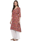 Pannkh Women's Floral Elasticised Kurta