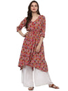 Pannkh Women's Floral Elasticised Kurta