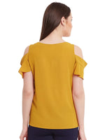 Flared Cold-Shoulder Top