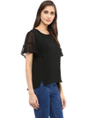 Pannkh Women's Bubble Frill Top